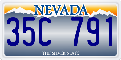 NV license plate 35C791