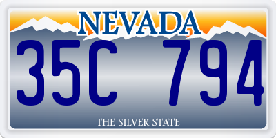 NV license plate 35C794