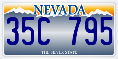 NV license plate 35C795