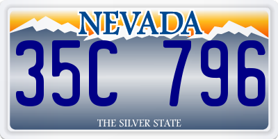 NV license plate 35C796