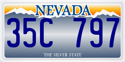 NV license plate 35C797