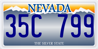 NV license plate 35C799