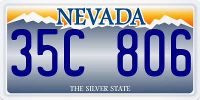 NV license plate 35C806