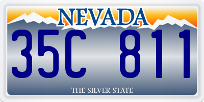 NV license plate 35C811