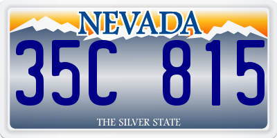 NV license plate 35C815