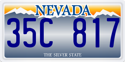 NV license plate 35C817