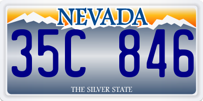 NV license plate 35C846