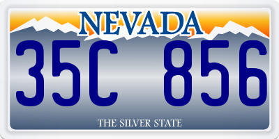 NV license plate 35C856