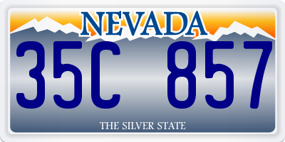 NV license plate 35C857
