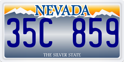 NV license plate 35C859