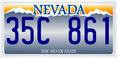 NV license plate 35C861