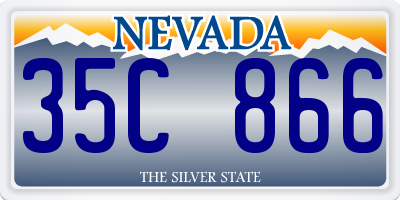 NV license plate 35C866