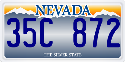 NV license plate 35C872