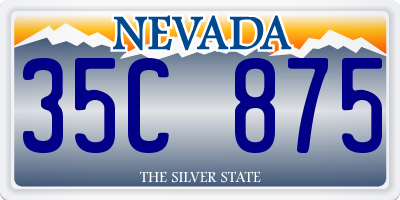 NV license plate 35C875