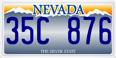 NV license plate 35C876