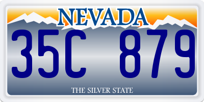 NV license plate 35C879
