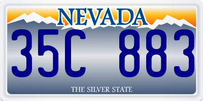 NV license plate 35C883