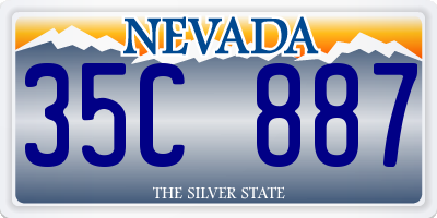 NV license plate 35C887