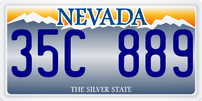 NV license plate 35C889