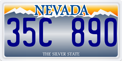 NV license plate 35C890
