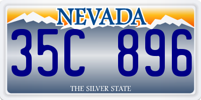 NV license plate 35C896