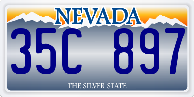 NV license plate 35C897