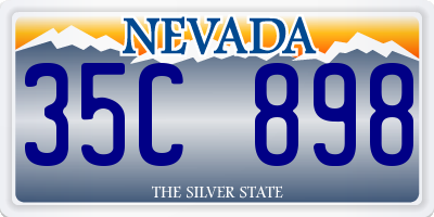 NV license plate 35C898