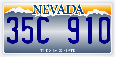 NV license plate 35C910
