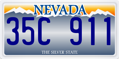 NV license plate 35C911