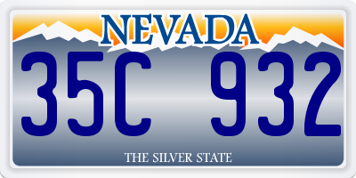 NV license plate 35C932