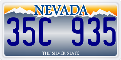 NV license plate 35C935