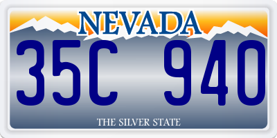 NV license plate 35C940