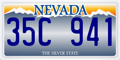 NV license plate 35C941