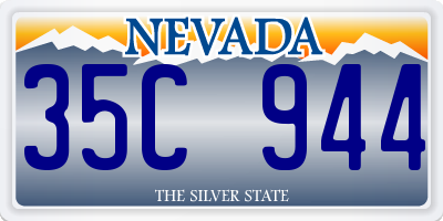 NV license plate 35C944