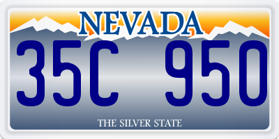 NV license plate 35C950