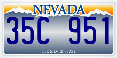 NV license plate 35C951
