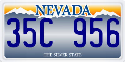 NV license plate 35C956