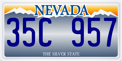 NV license plate 35C957