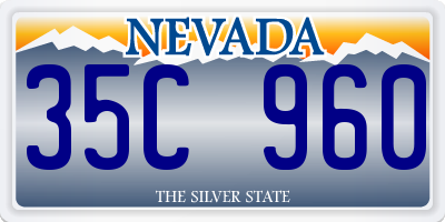 NV license plate 35C960