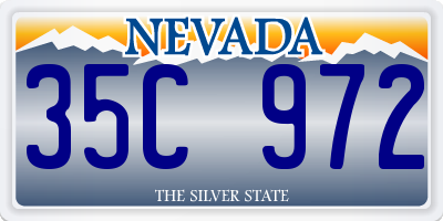 NV license plate 35C972