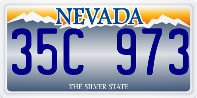 NV license plate 35C973