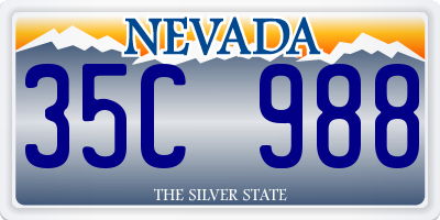 NV license plate 35C988