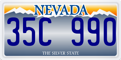 NV license plate 35C990