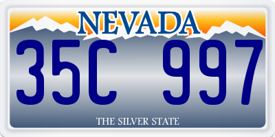 NV license plate 35C997