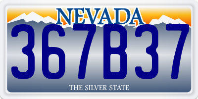 NV license plate 367B37