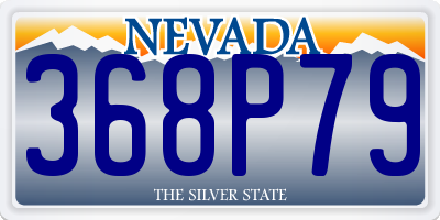 NV license plate 368P79