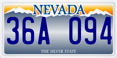 NV license plate 36A094