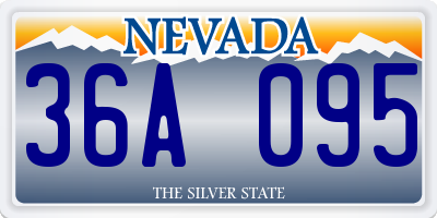 NV license plate 36A095