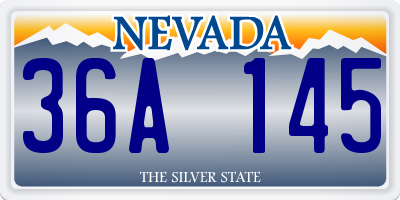 NV license plate 36A145