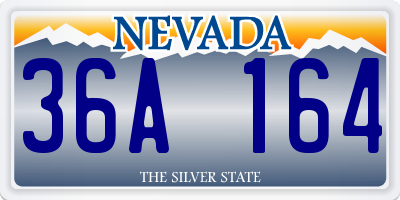 NV license plate 36A164